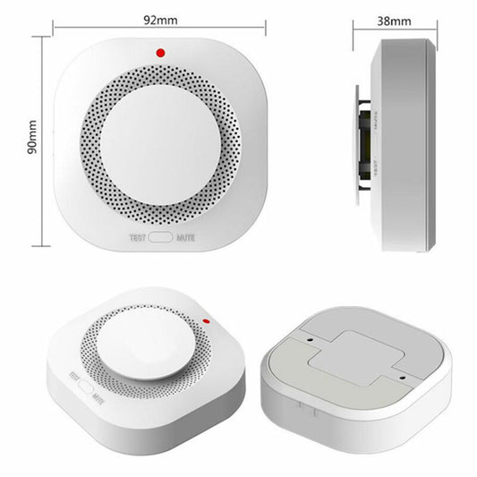 Dual-Sensor Photoelectric Smoke Alarm - 10-Year Lifespan & 3000mAh High-Capacity Battery Fire Detector