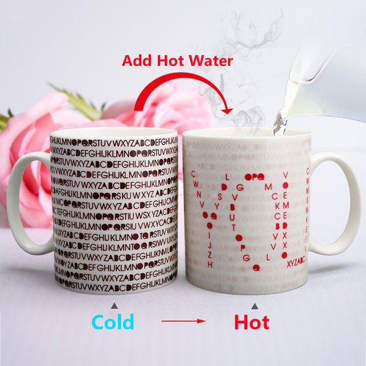 Romantic Color-Changing Custom Mug for Birthday Gifts