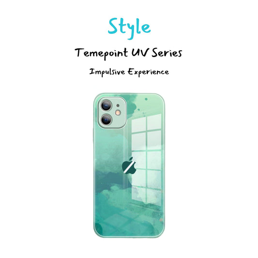Temepoint Slim Tempered Glass iPhone Case with Lens Protection