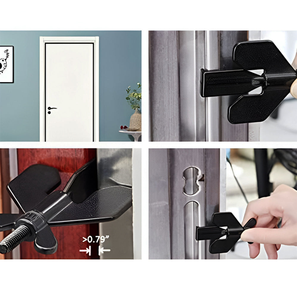 Portable Door Lock Stopper for Travel, Home And Child Safety