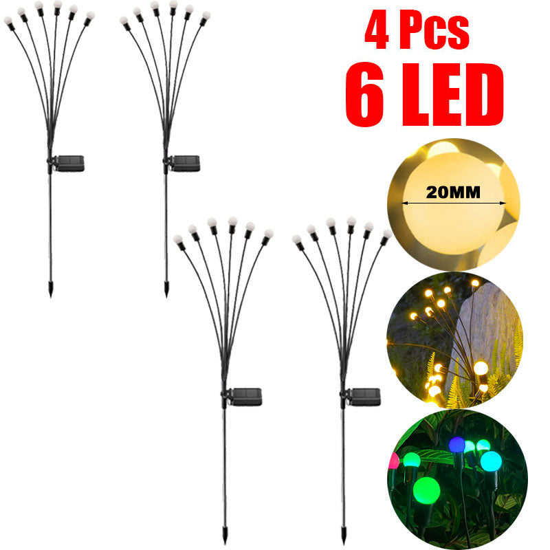 GlowSway™ Solar Firefly Lights - Swaying LED Outdoor Garden Decor (IP65 Waterproof)