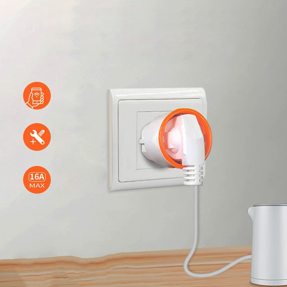 Smart ZigBee 16A Outlet with Energy Monitoring for Home Assistant