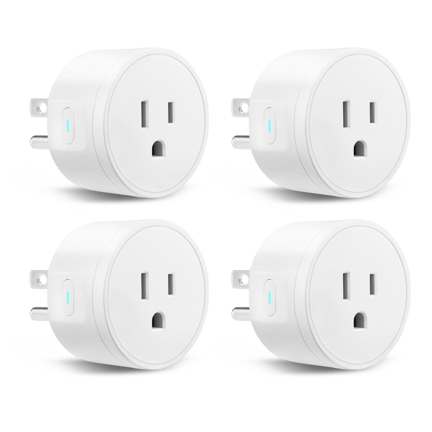 Smart Plug Works WiFi Smart Outlet With Alexa And Google Home 4-Pack White