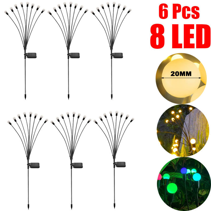 GlowSway™ Solar Firefly Lights - Swaying LED Outdoor Garden Decor (IP65 Waterproof)