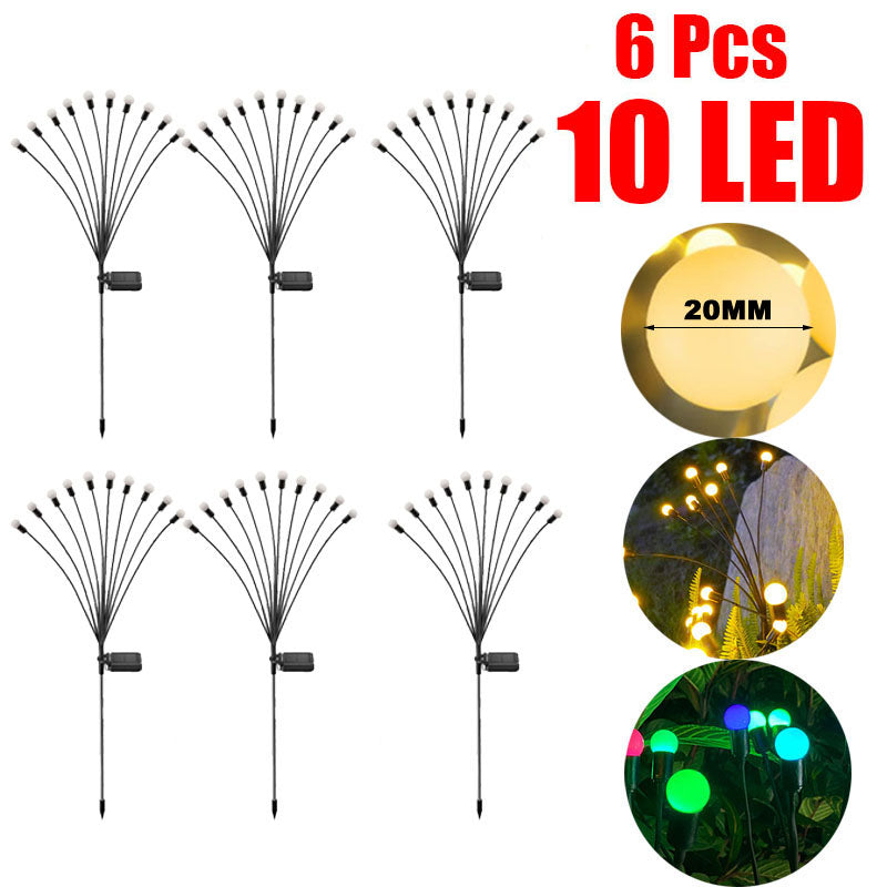 GlowSway™ Solar Firefly Lights - Swaying LED Outdoor Garden Decor (IP65 Waterproof)