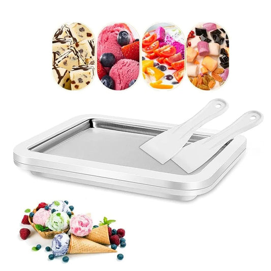 Instant Ice Cream Maker Pan DIY Rolled Ice Cream Machine for Home