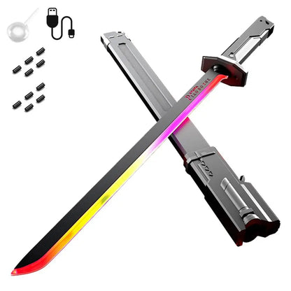 LED Glowing Sword with Sparks and Smoke Effects for Kids