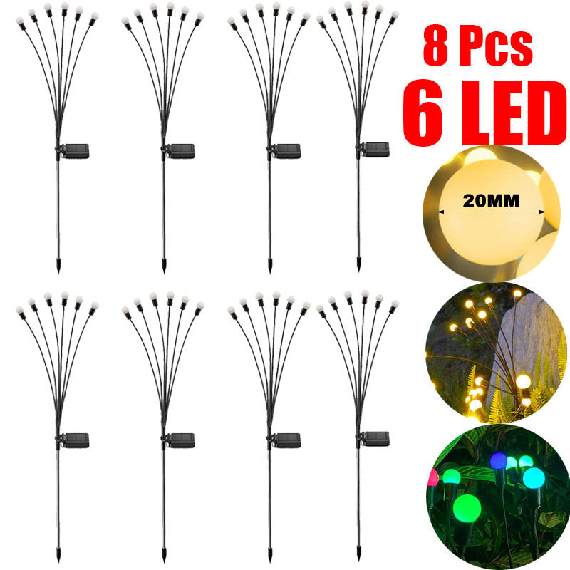 GlowSway™ Solar Firefly Lights - Swaying LED Outdoor Garden Decor (IP65 Waterproof)