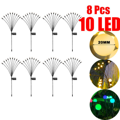 GlowSway™ Solar Firefly Lights - Swaying LED Outdoor Garden Decor (IP65 Waterproof)