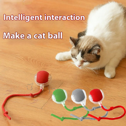 Automatic Rolling Interactive Ball Toy for Cats