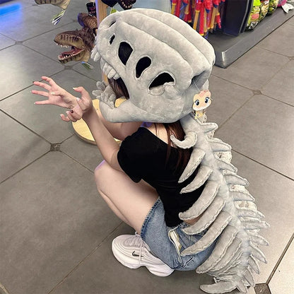 Wearable Dinosaur Skeleton Plush Toy for Kids