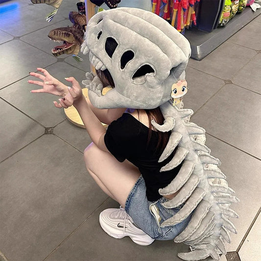 Wearable Dinosaur Skeleton Plush Toy for Kids