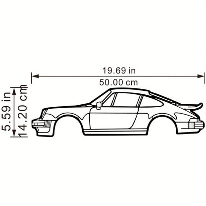 Metal Line Sports Car Metal Wall Art - Auto Enthusiast Gift Home Garage Decor