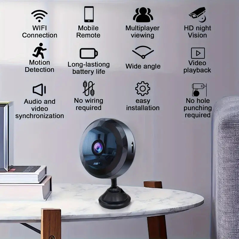 Mini WiFi Wireless Diamond HD Security Camera