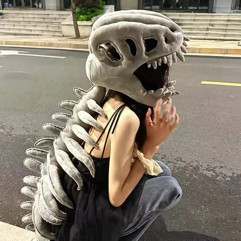 Wearable Dinosaur Skeleton Plush Toy for Kids
