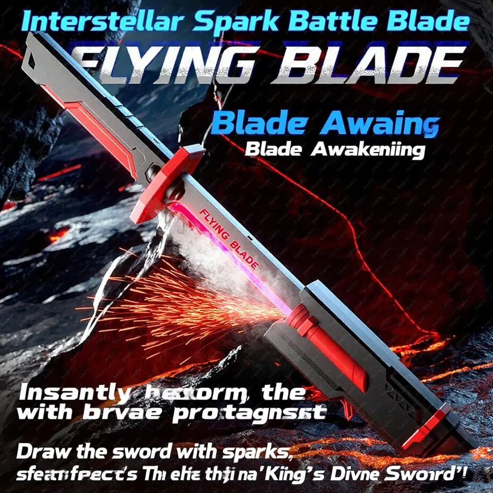 LED Glowing Sword with Sparks and Smoke Effects for Kids