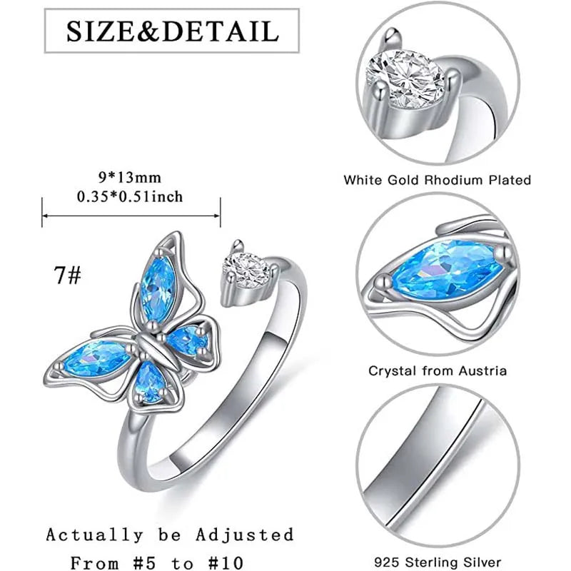 Anti-Anxiety Relief Spinner Ring for Stress And Calm