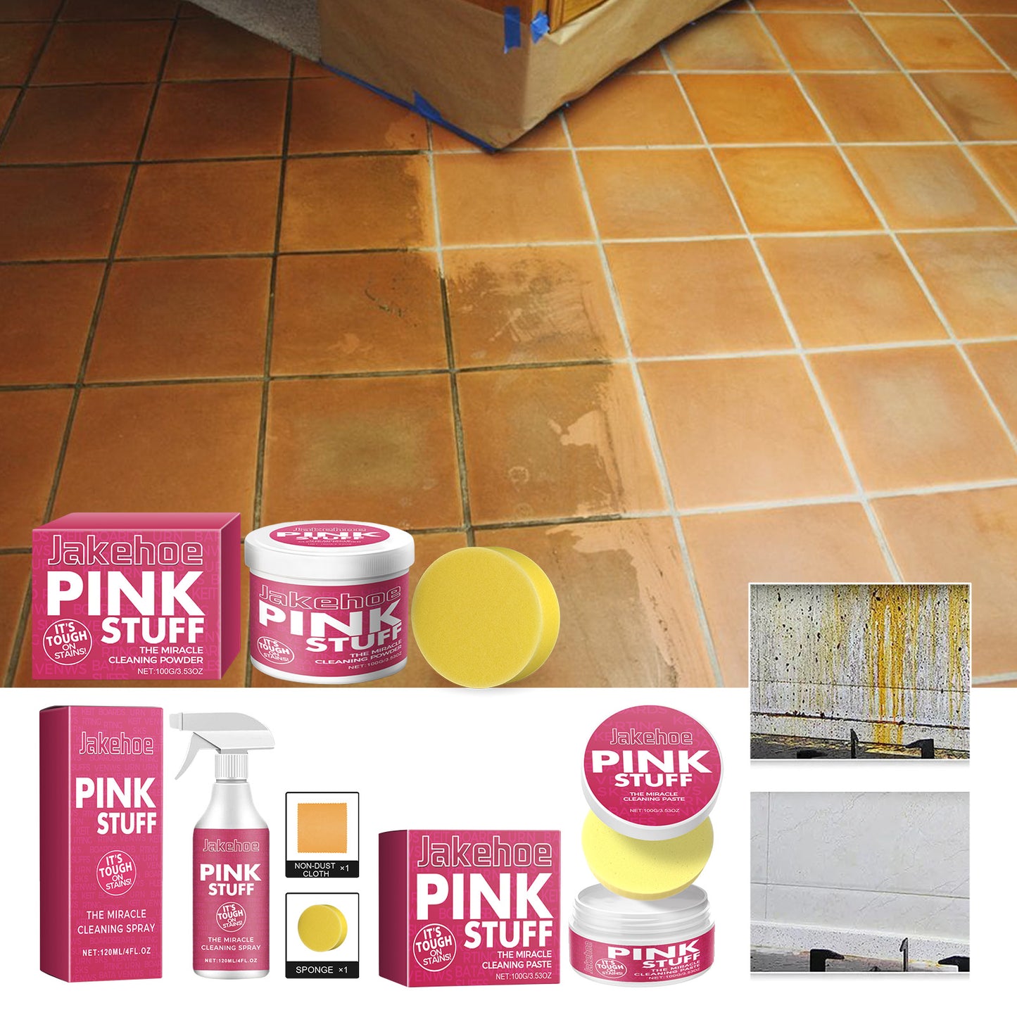 Jakehoe Multi-Purpose Kitchen Cleaning Paste Kitchen Fume Cleaning Paste Is A Powerful Multi-tasking Cleaner For Oil Stains