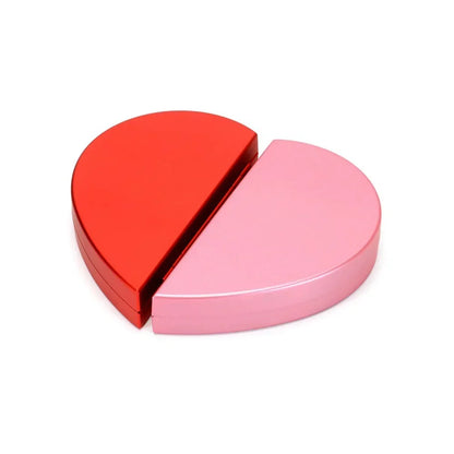 3D Heart-Shaped Rose Ring Box Set