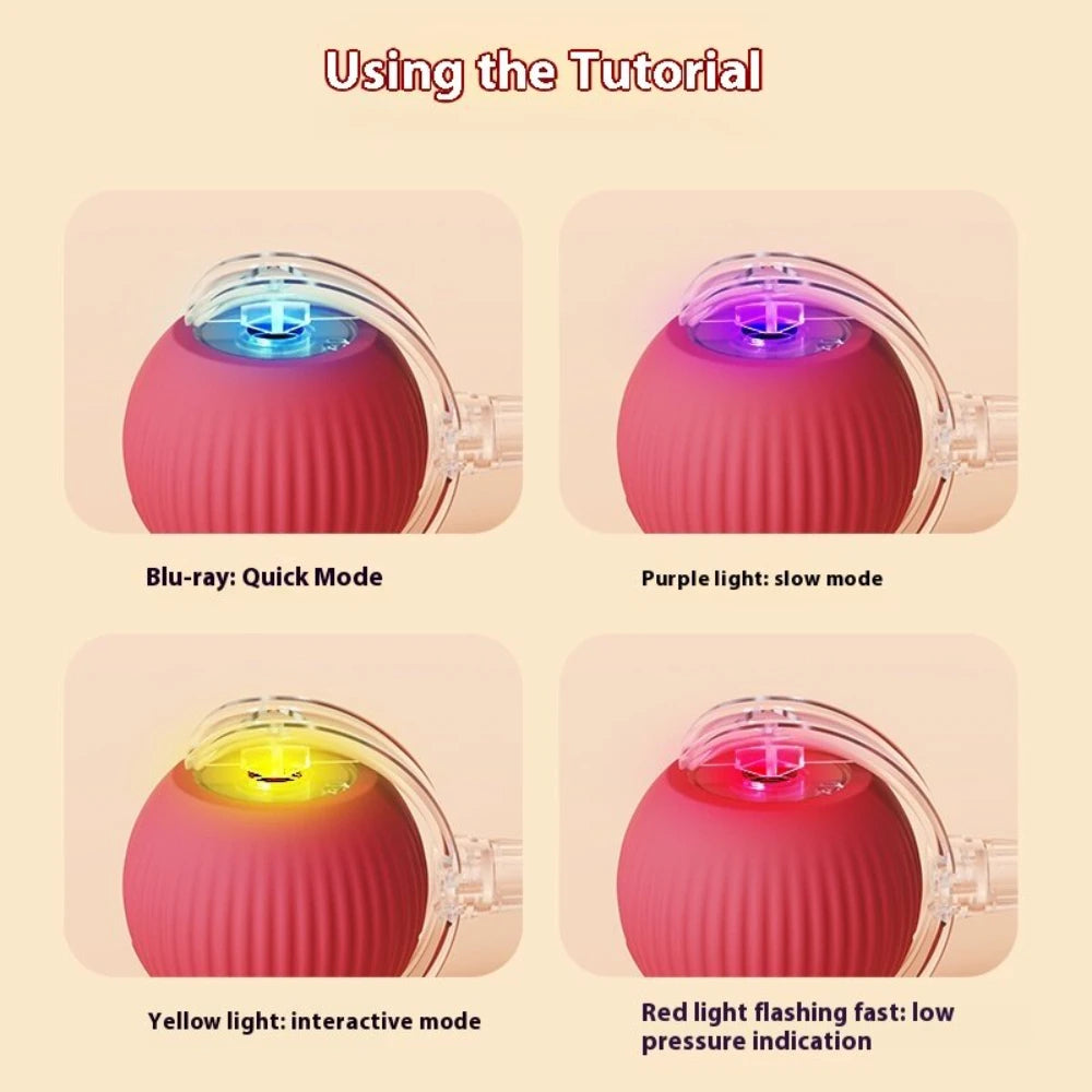 Automatic Rolling Interactive Ball Toy for Cats