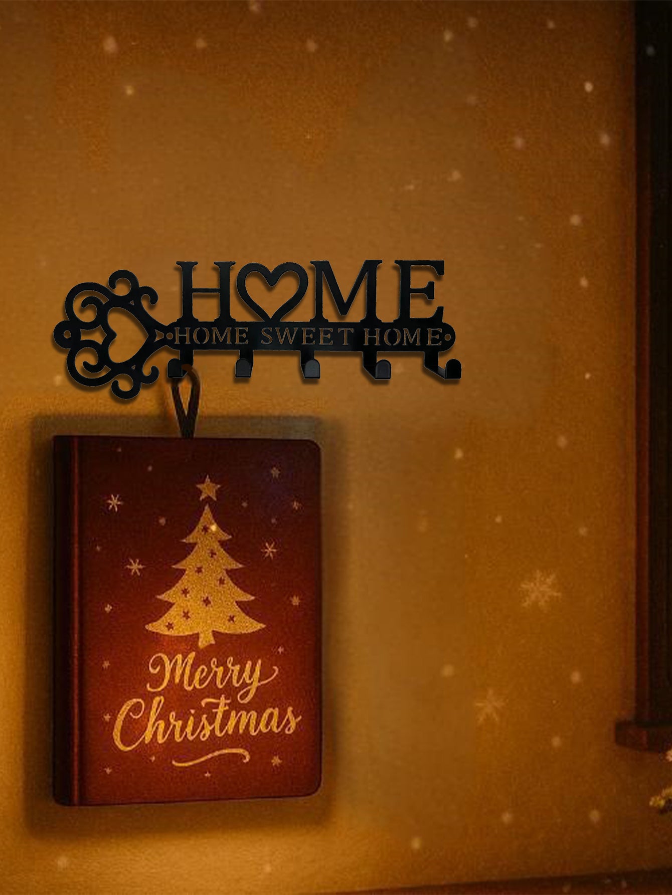 Cozy Home Wall Hooks Set Warm Metal Coat Hangers With Cute Heart Design Perfect