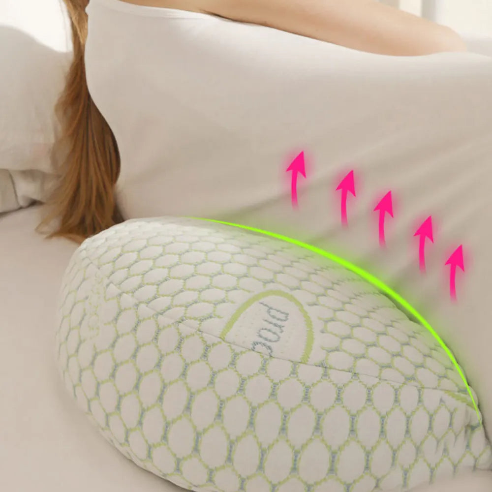 U-Shaped Waist Pillow for Pregnancy – Ergonomic Maternity Support for Better Sleep & Back Relief
