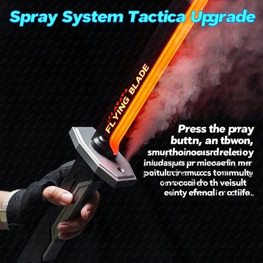 LED Glowing Sword with Sparks and Smoke Effects for Kids