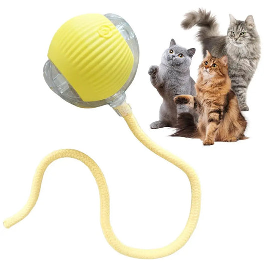 Automatic Rolling Interactive Ball Toy for Cats