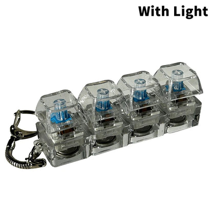 Mini Fidget Keyboard Keychain Stress Relief Toy