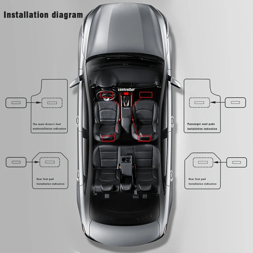 Personalized LED Car Floor Mat Light