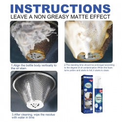 100ML Box Kitchen Grease Cleaner, Oil Cleaning Foam Cleaner, Smoke And Kitchen Utensils Decontamination Agent, Fresh Smell