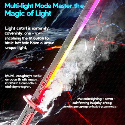 LED Glowing Sword with Sparks and Smoke Effects for Kids