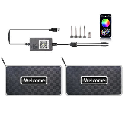 Personalized LED Car Floor Mat Light