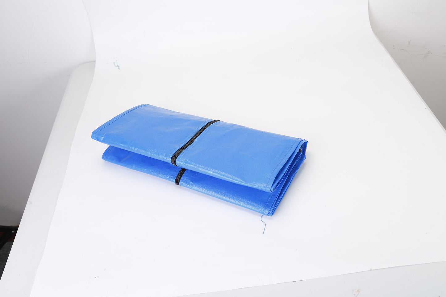 4Pcs Moving Bags Heavy Duty Container Reusable Plastic Totes Blue Moving Bin Zippered Storage Bag