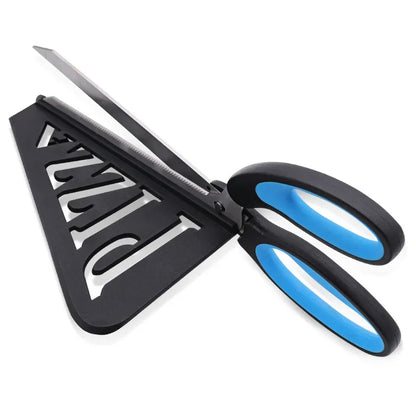 Pizza Scissors with Built-In Slice Server Tray