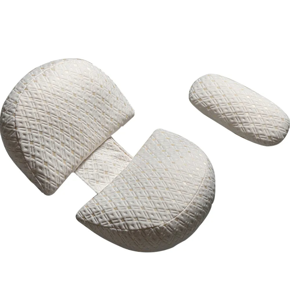 U-Shaped Waist Pillow for Pregnancy – Ergonomic Maternity Support for Better Sleep & Back Relief