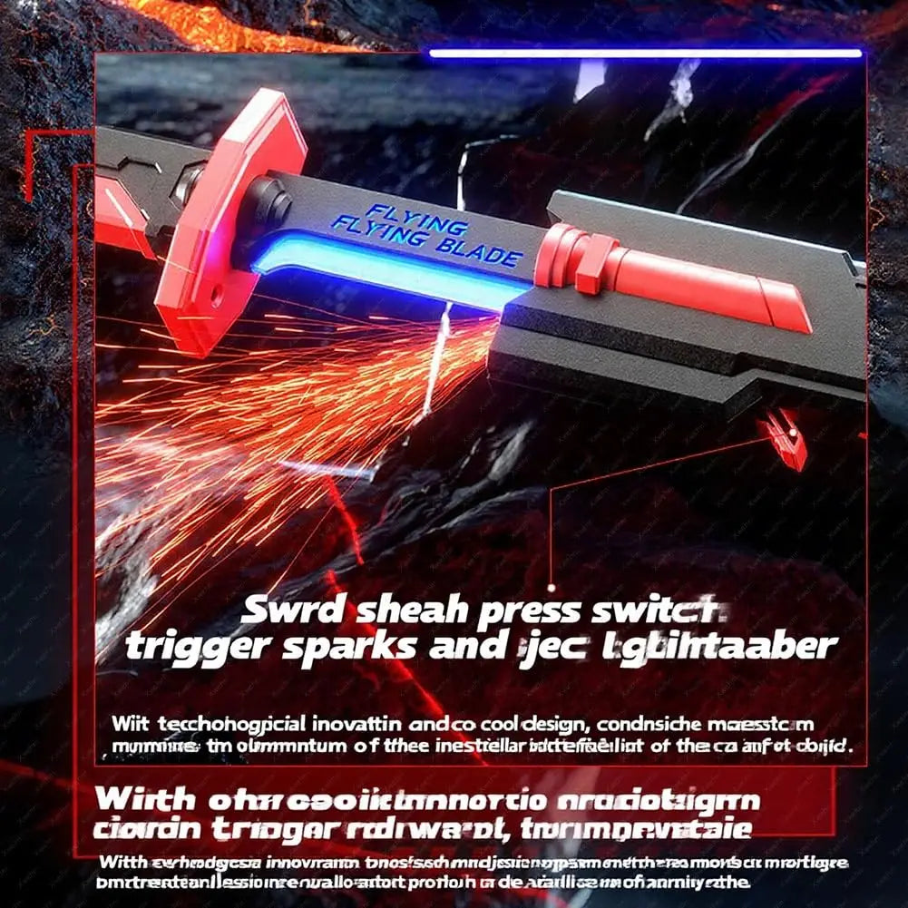 LED Glowing Sword with Sparks and Smoke Effects for Kids