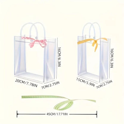 60/30/15 Reusable PVC Holiday Organizing Bags, Gift Bags, Family Storage Bags, Weddings, Christmas, Thanksgiving, New Year's, Graduations - Multi-purpose Party Gift Bags