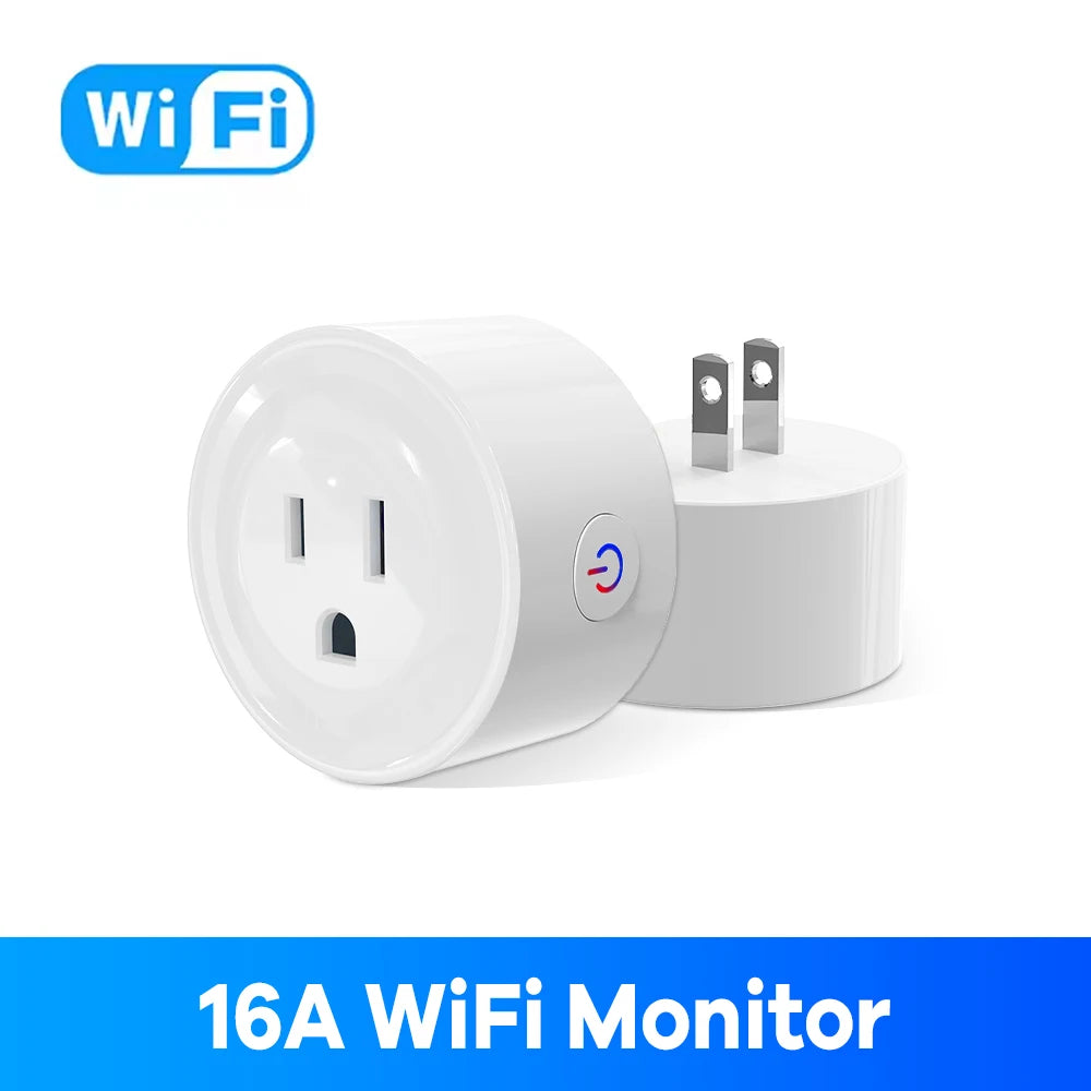 Tuya Wifi Japan Smart Plug 16A App Voice Control Power Monitor Overload Protection Timer Countdown Japan Plug Electrical Socket