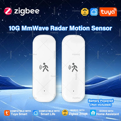 Zigbee 10G MmWave Radar Motion Sensor Tuya Smart Human Motion Sensor with illuminance Temperature Humidity Support Zigbee2MQTT