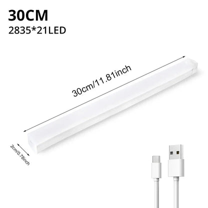 Motion Sensor Light Wireless LED Night Light USB Rechargeable Light Cabinet Wardrobe Lamp Staircase Backlight For Kitchen LED