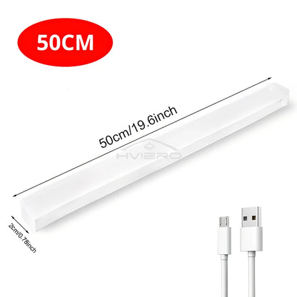 Motion Sensor Night Lights Wireless LED Lamp USB Rechargeable Magnetic For Wardrobe Room Closet Kitchen Aisle Tube Detector Bulb