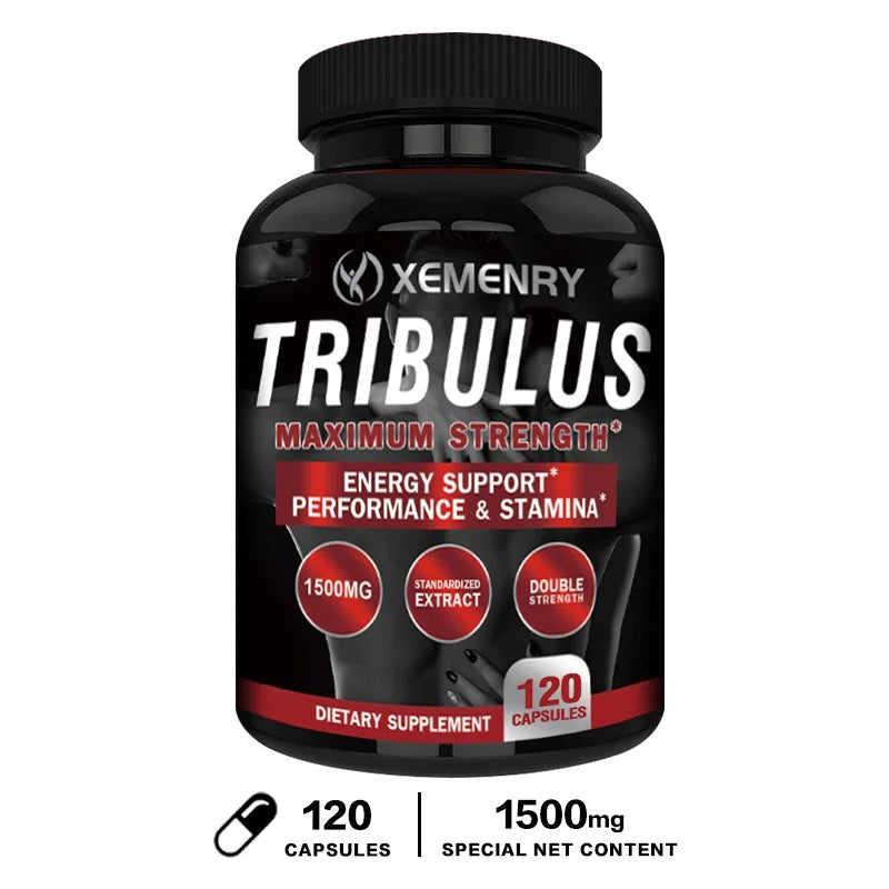 Tribulus Capsules - Lose Excess Fat, Improve Performance, Muscle Building Workout Supplement