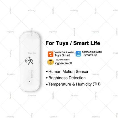 Zigbee 10G MmWave Radar Motion Sensor Tuya Smart Human Motion Sensor with illuminance Temperature Humidity Support Zigbee2MQTT