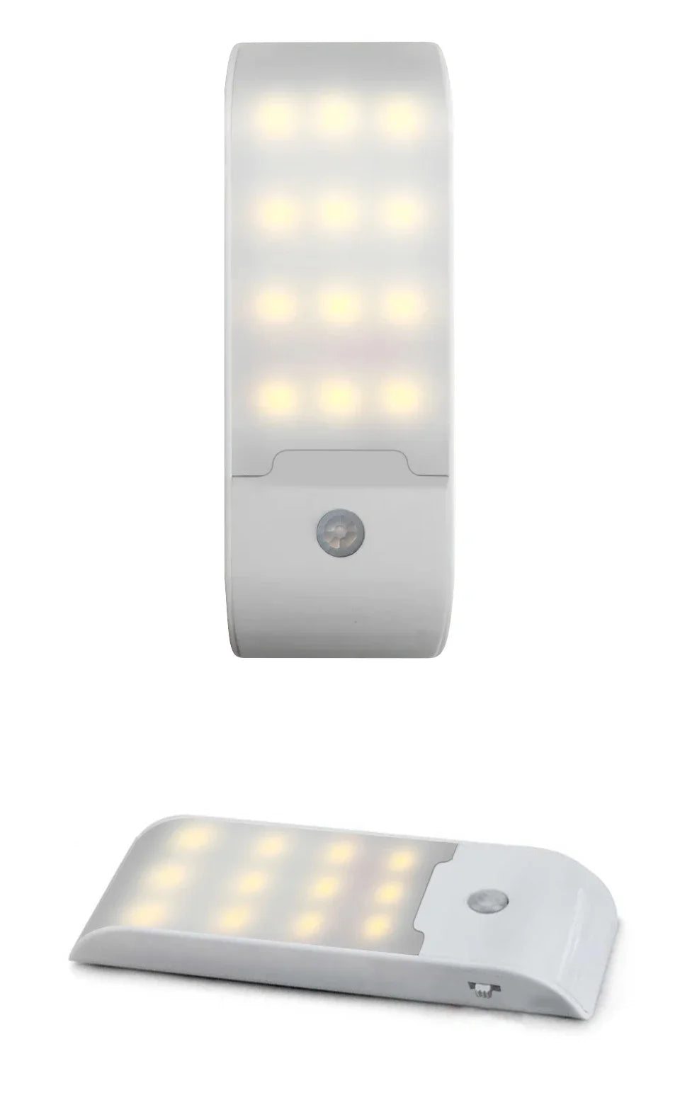 Motion Sensor LED Night Light Rechargeable Human Body Induction Magnetic Cabinet Lamp For Bedroom Wardrobe Closet Kitchen Stairs