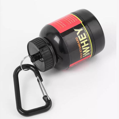 100/200ml Portable Protein Powder Supplement Container Lightweight Leakproof Storage Bottle