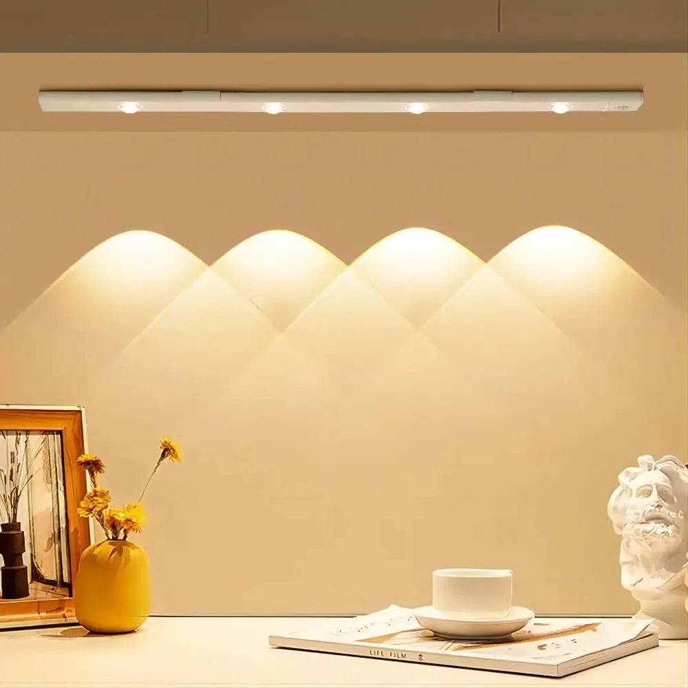 Motion Sensor Light LED Sensor Lamp Wireless Ultra Thin USB LED For Kitchen Cabinet Bedroom Wardrobe Indoor Lighting Night Light