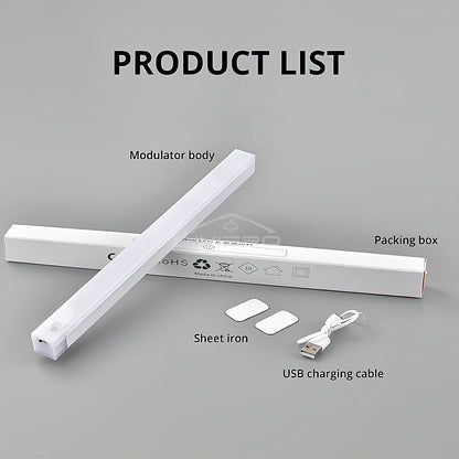 Motion Sensor Night Lights Wireless LED Lamp USB Rechargeable Magnetic For Wardrobe Room Closet Kitchen Aisle Tube Detector Bulb