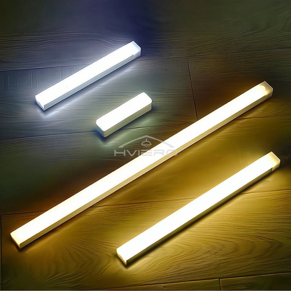 Motion Sensor Night Lights Wireless LED Lamp USB Rechargeable Magnetic For Wardrobe Room Closet Kitchen Aisle Tube Detector Bulb