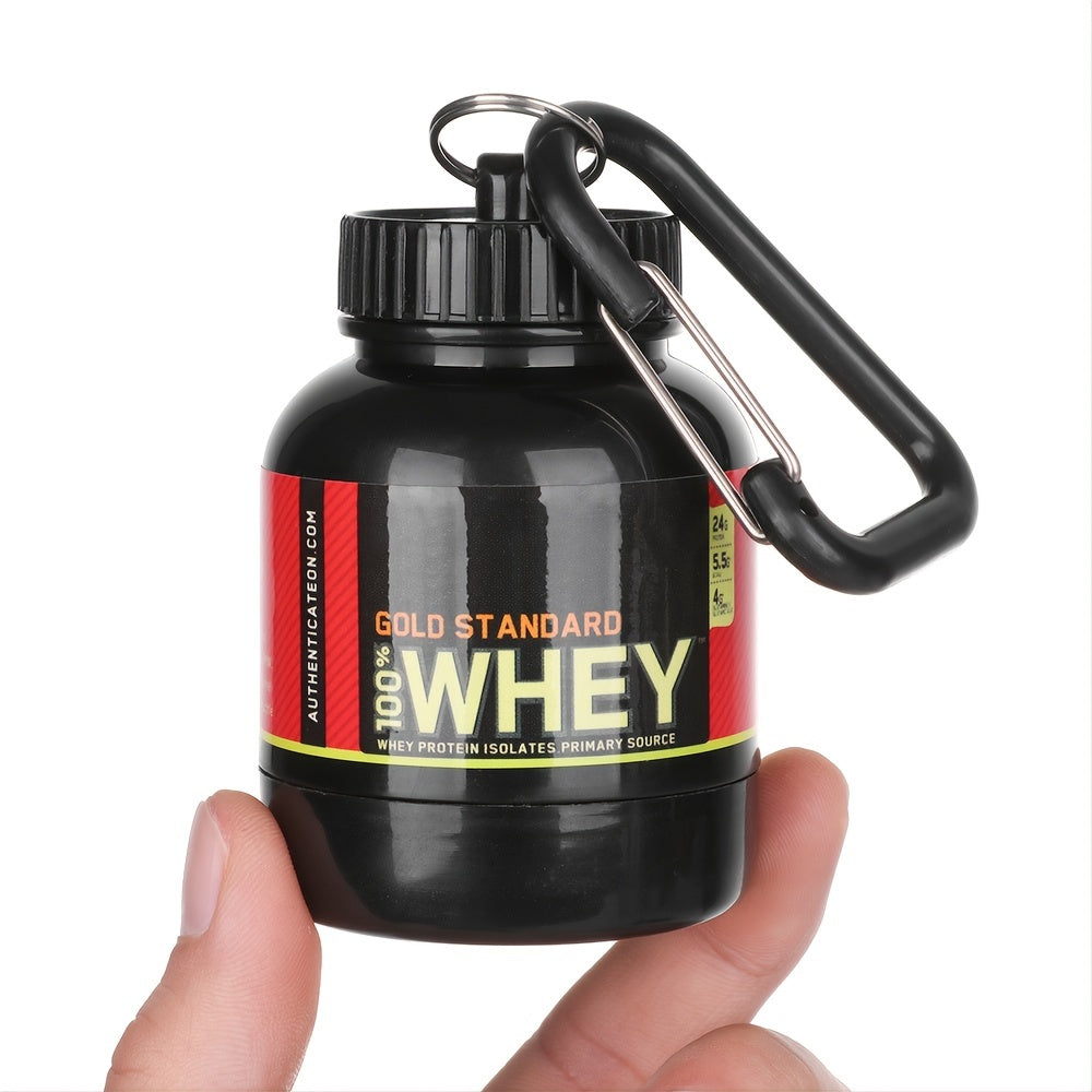 100/200ml Portable Protein Powder Supplement Container Lightweight Leakproof Storage Bottle
